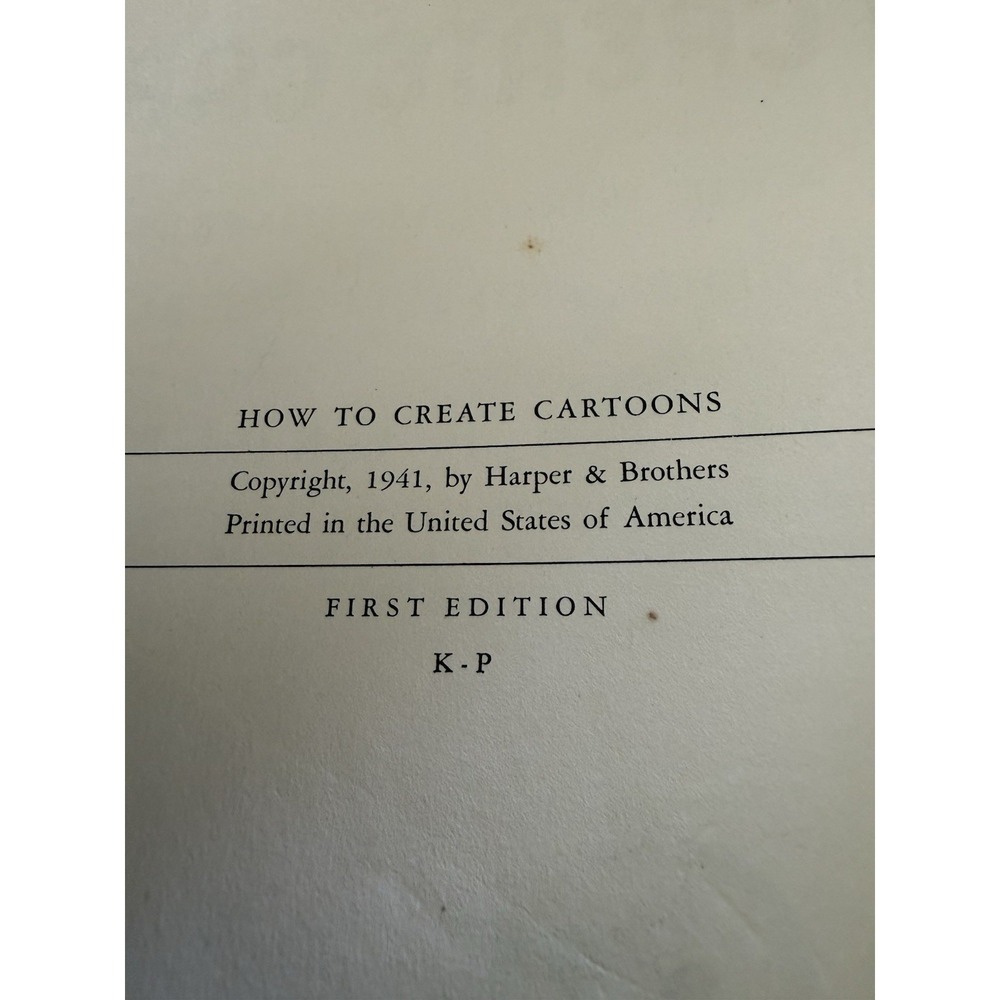 1941 Old CARTOON COMIC Book‎ HOW TO CREATE DRAW PLAN Frank F. Greene 1ST EDITION - Picture 8 of 13